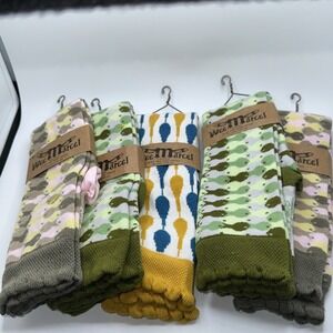 Wee Marcel Kids Over The Knee Socks 5 Pair Bundle Isabelle Lucienne Size 5-8Y